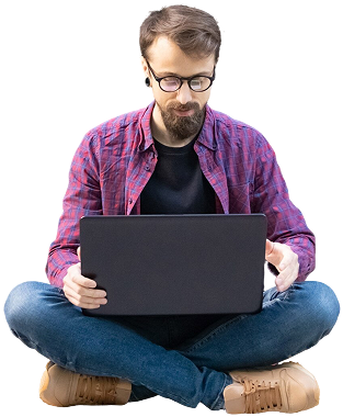 Website showcase left visual